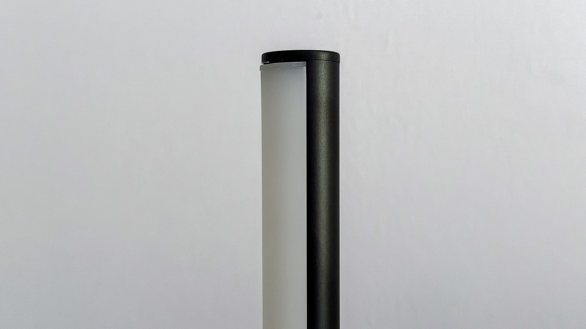 The Nanoleaf Smart Multicolor Floor Lamp light strip fitted into the top of the pole