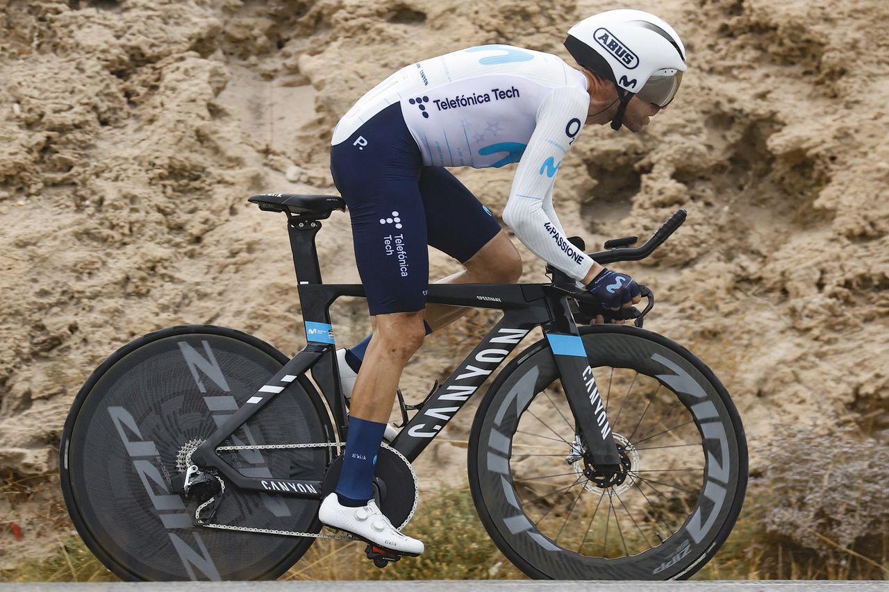 Vuelta Espana 2022 - 77th edition - 10th stage - Elche - Alicante 30,9 km - 30/08/2022 - Alejandro Valverde (ESP - Movistar Team) - photo Luis Angel Gomez/SprintCyclingAgency&Acirc;&copy;2022