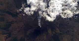 Mt. Etna Seen from the International Space Station