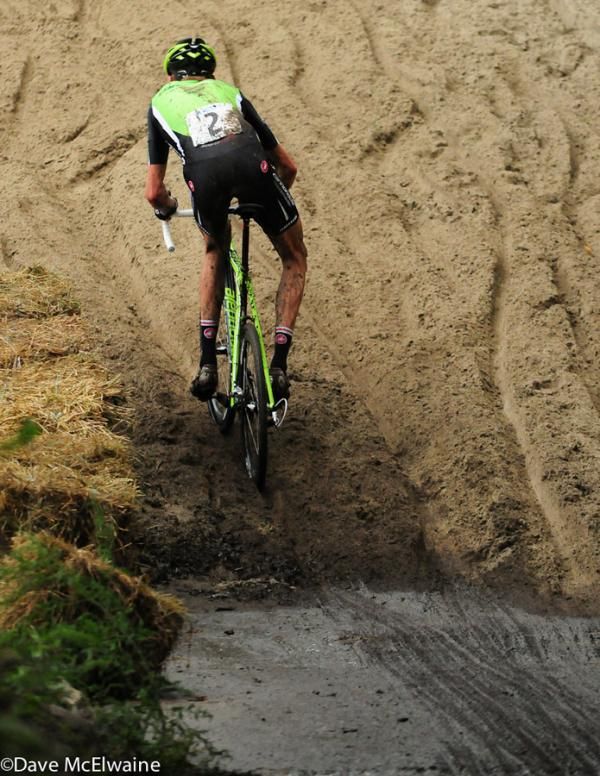 Ryan Trebon (Cannondale p/b Cyclocrossworld.com) hits the beach for one last time
