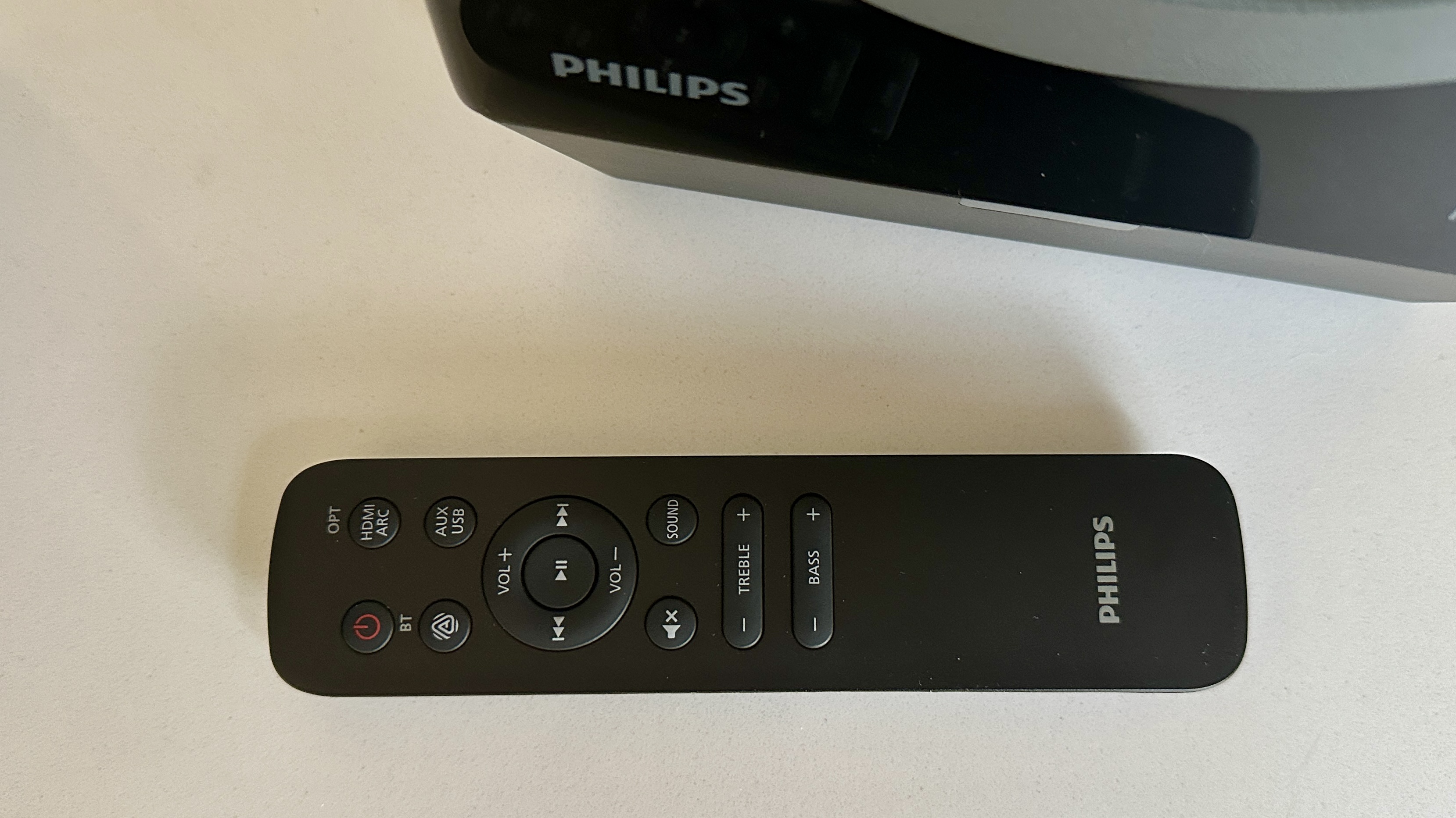 The Philips Fidelio FA3's remote control
