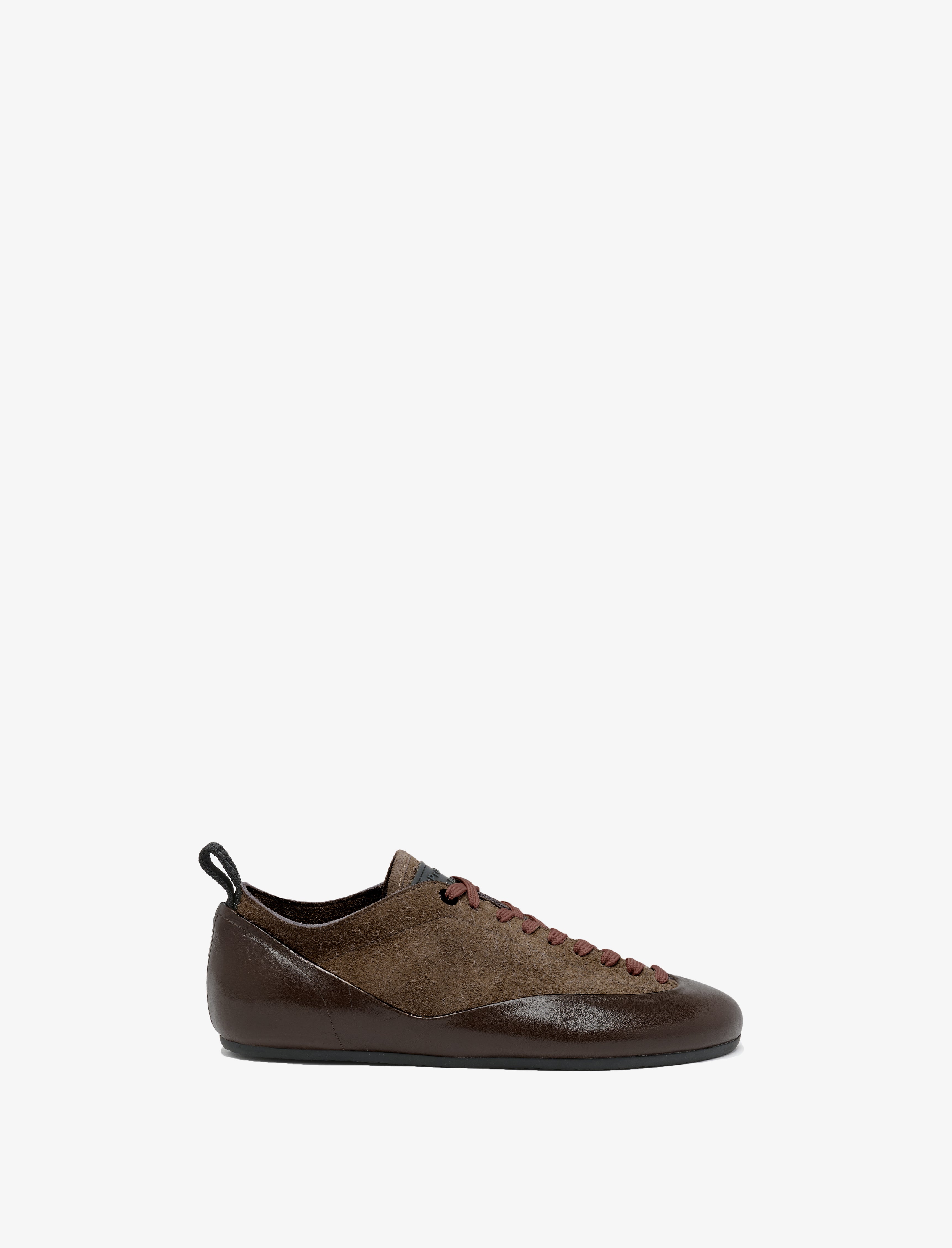 Proenza Schouler Arcadia Sneakers in Brushed Calf Suede - Chocolate | Proenza Schouler Official Site
