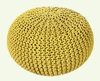 EHC Round Handmade Double Knitted Foot Stool |£34.99 from Amazon