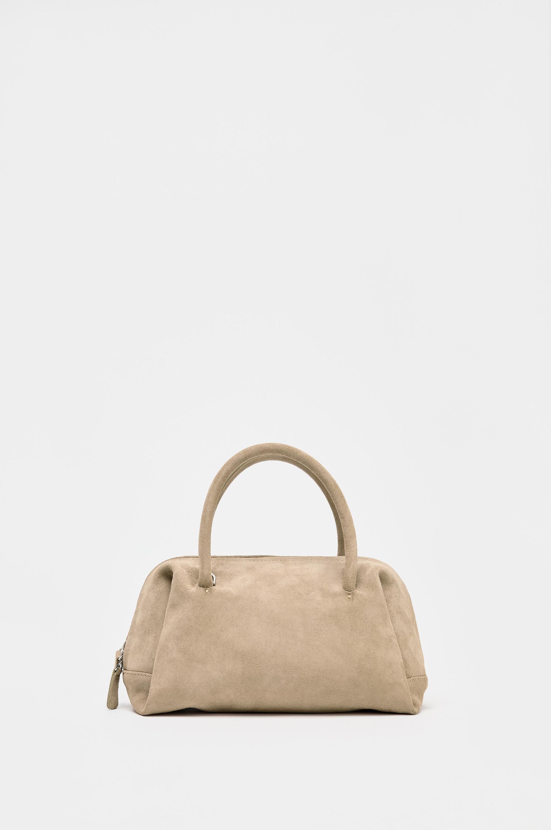 Split Leather Bowling Bag