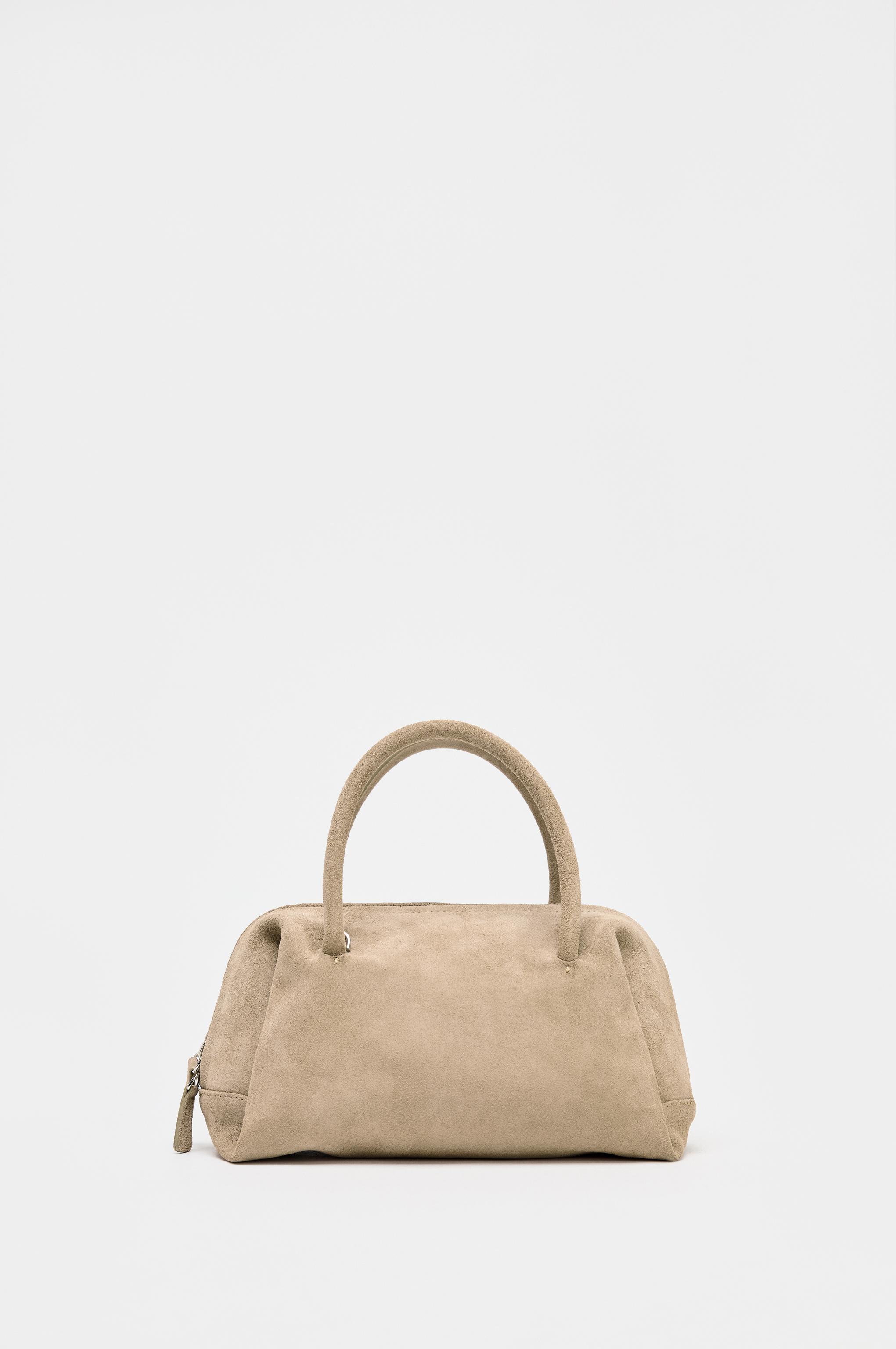 Split Leather Bowling Bag