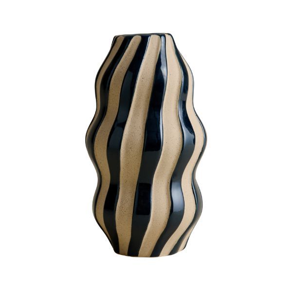 Striped Ceramic Vase