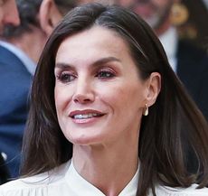 Queen Letizia at the Royal Palace in Madrid April 2024