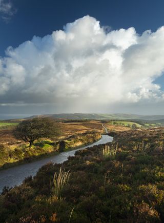 The road to Stoke Pero, Dunkerry Beacon, Exmoor National Park, Somerset.