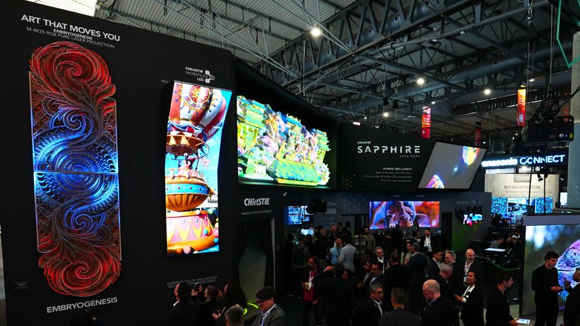 Christie's booth at ISE 2025. 