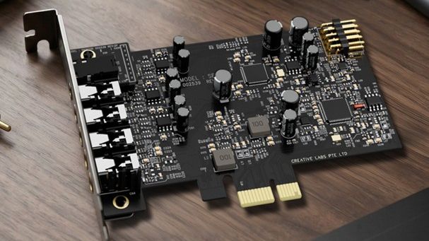 Soundblaster Card on table