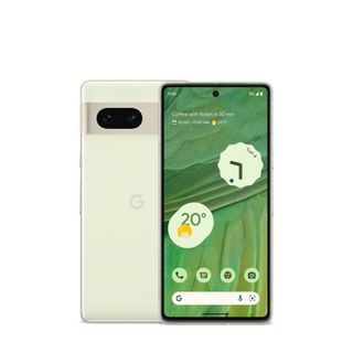 Google Pixel 7 valkoisella taustalla