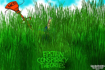 Political Cartoon U.S. Jeffrey Epstein Suicide Conspiracy Theories In the Weeds
