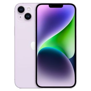 The iPhone 14 Plus in purple