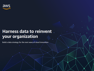 Title against a dark blue background with interconnected dots of light - whitepaper from AWS