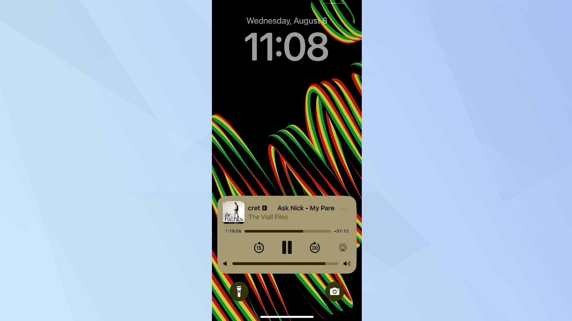 iPhone lock screen