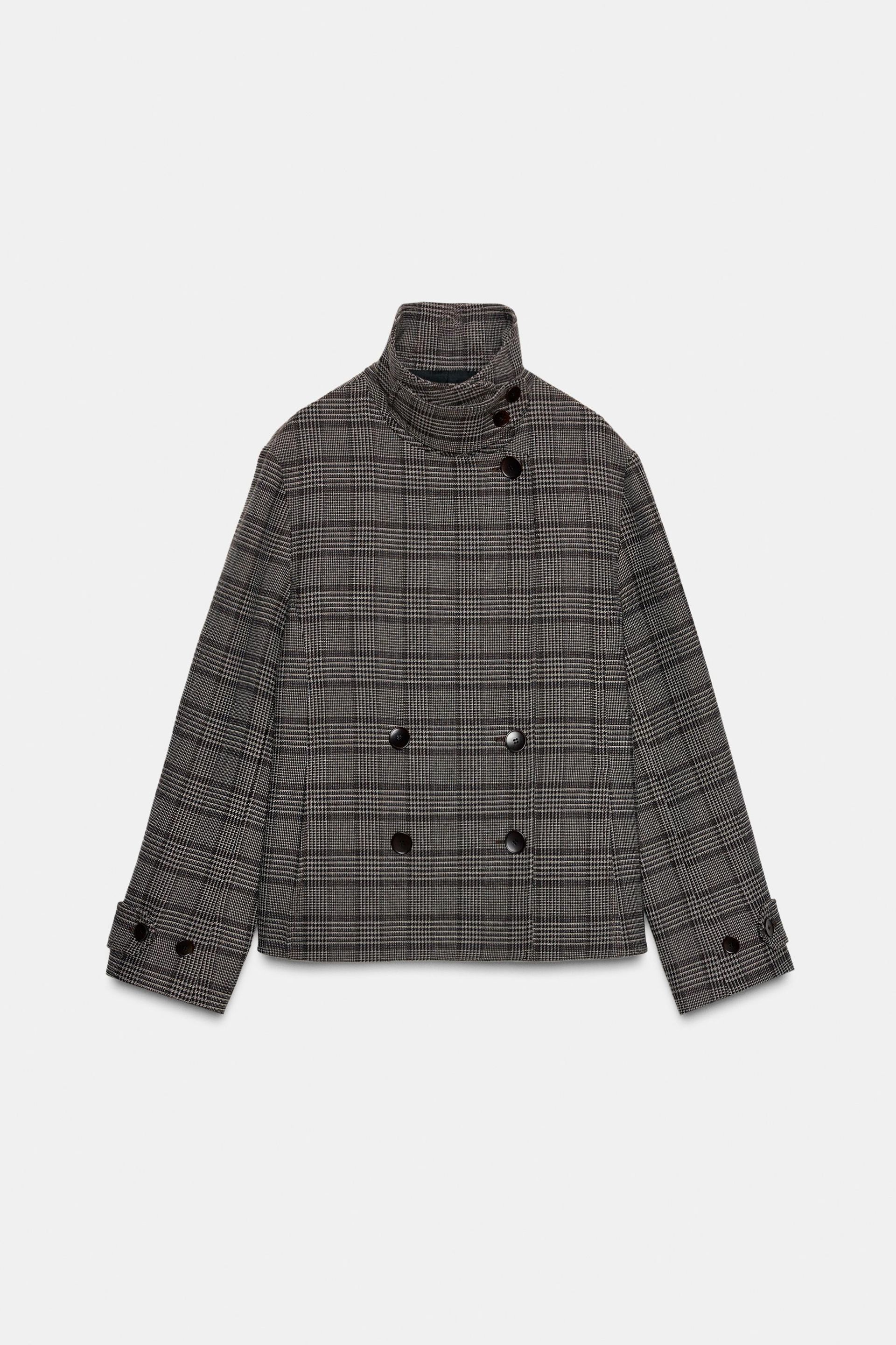 Plaid Wrap Jacket
