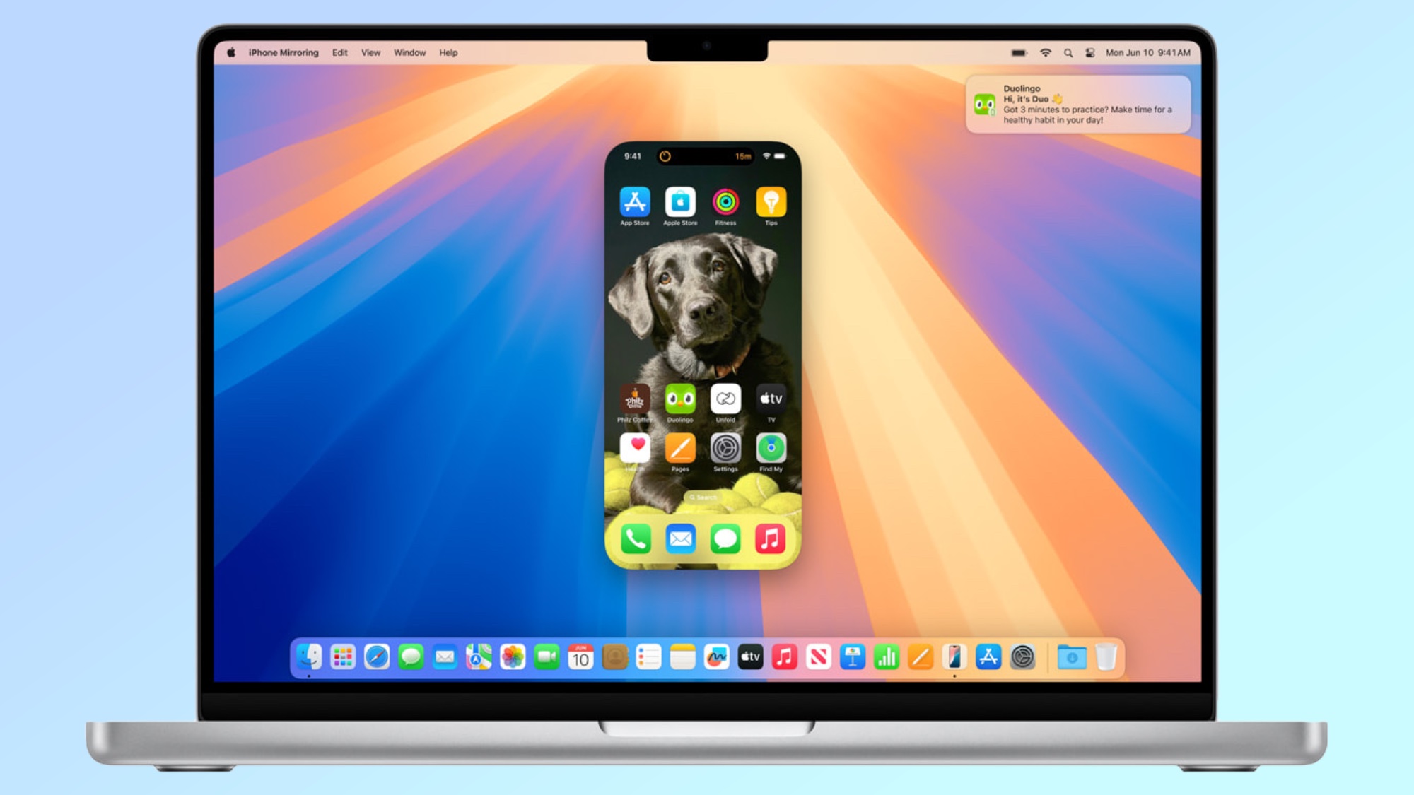 Fonctionnalité de mise en miroir de l'iPhone macOS Sequoia