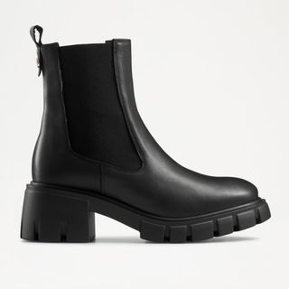 Russell & Bromley Round Toe Chunky Chelsea Boot