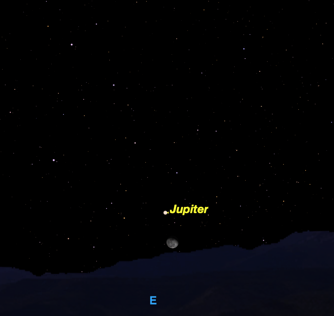 Moon and Jupiter, Jan. 27, 2016