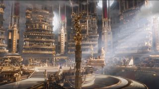 Thor is put on trial in the Parliament of Pantheons in Thor: Love and Thunder