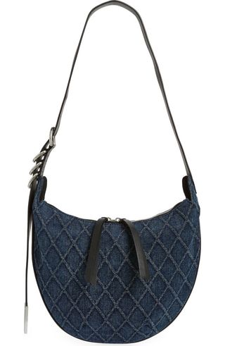 Mini Spire Denim Hobo Bag