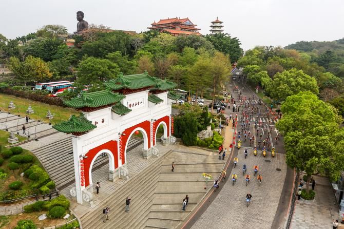 It was a wonderful venue for start and finish of stage 3 of the Tour de Taiwan.