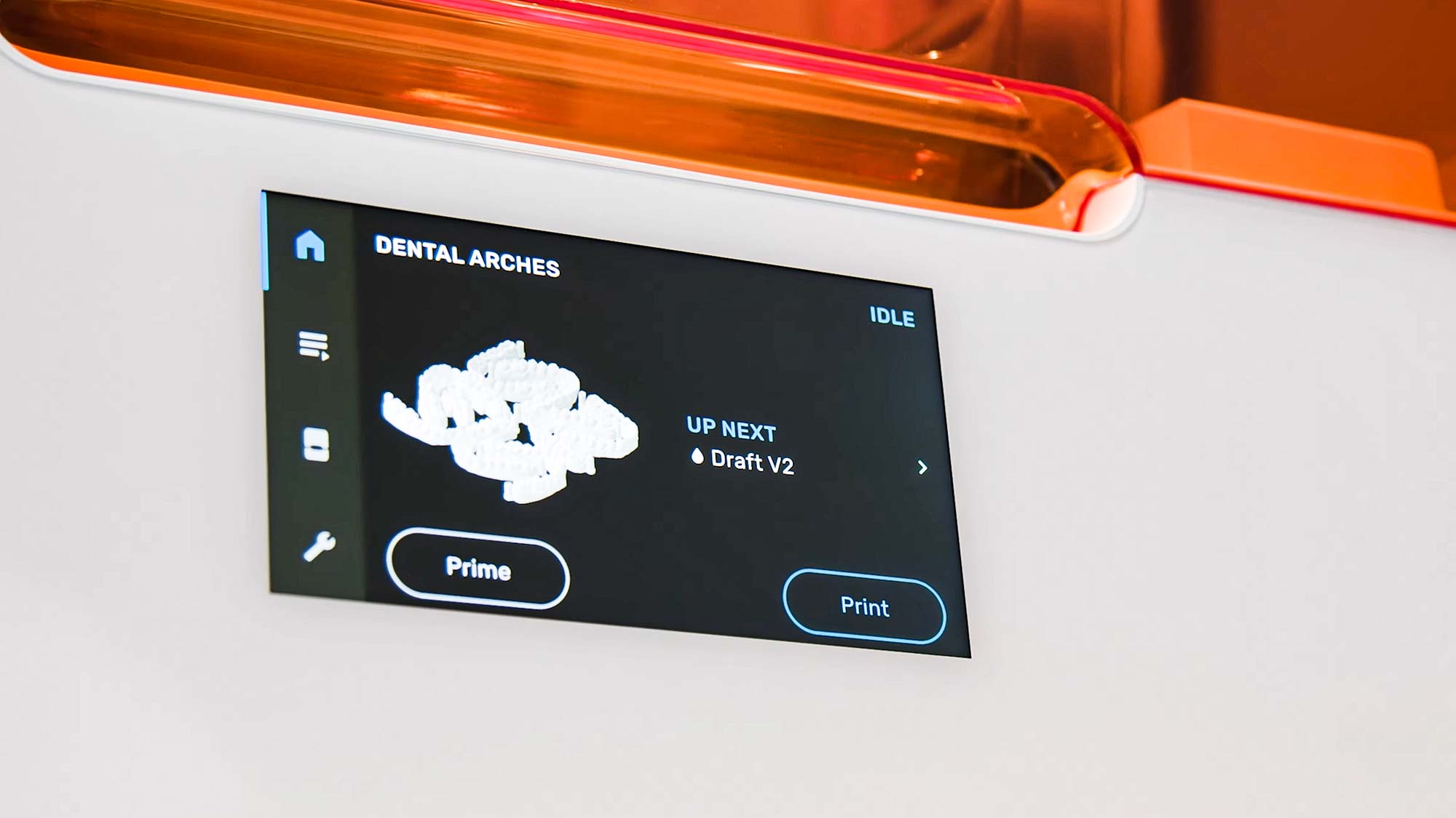Formlabs Form 3+ 3D printer touch screen