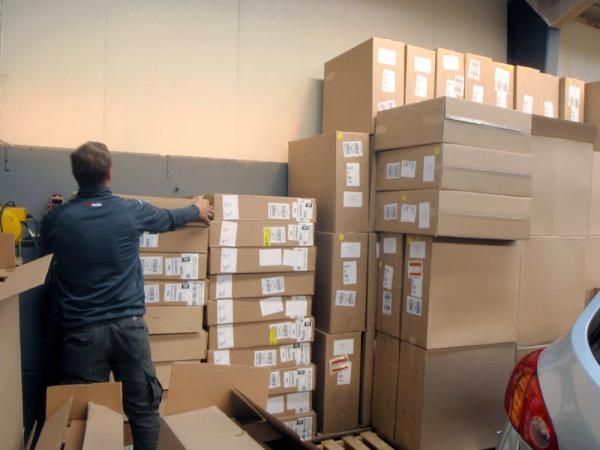 Just in case the team runs short of wheels, there's plenty of new stock ready to go