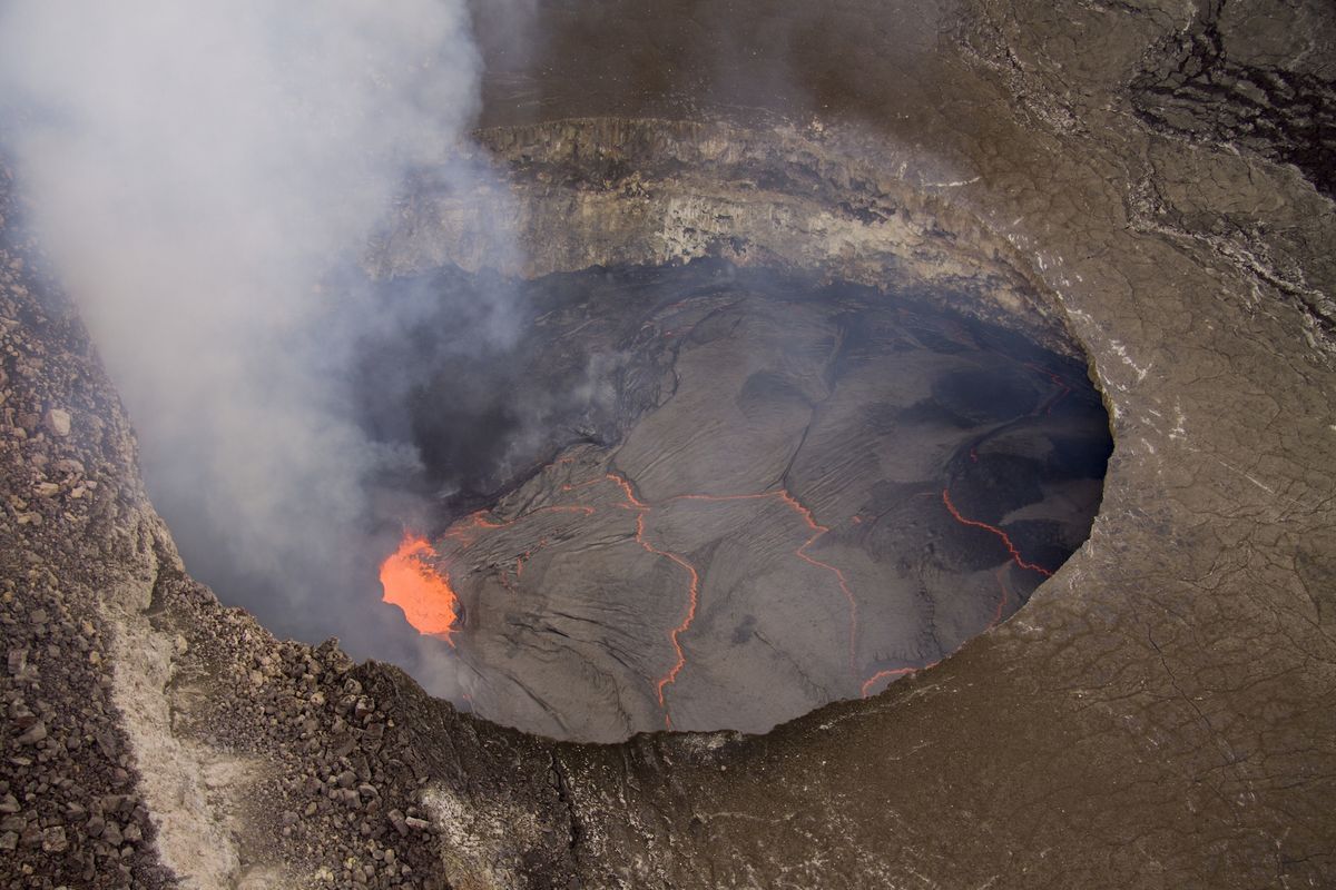 Lava lake at Mount Kilauea