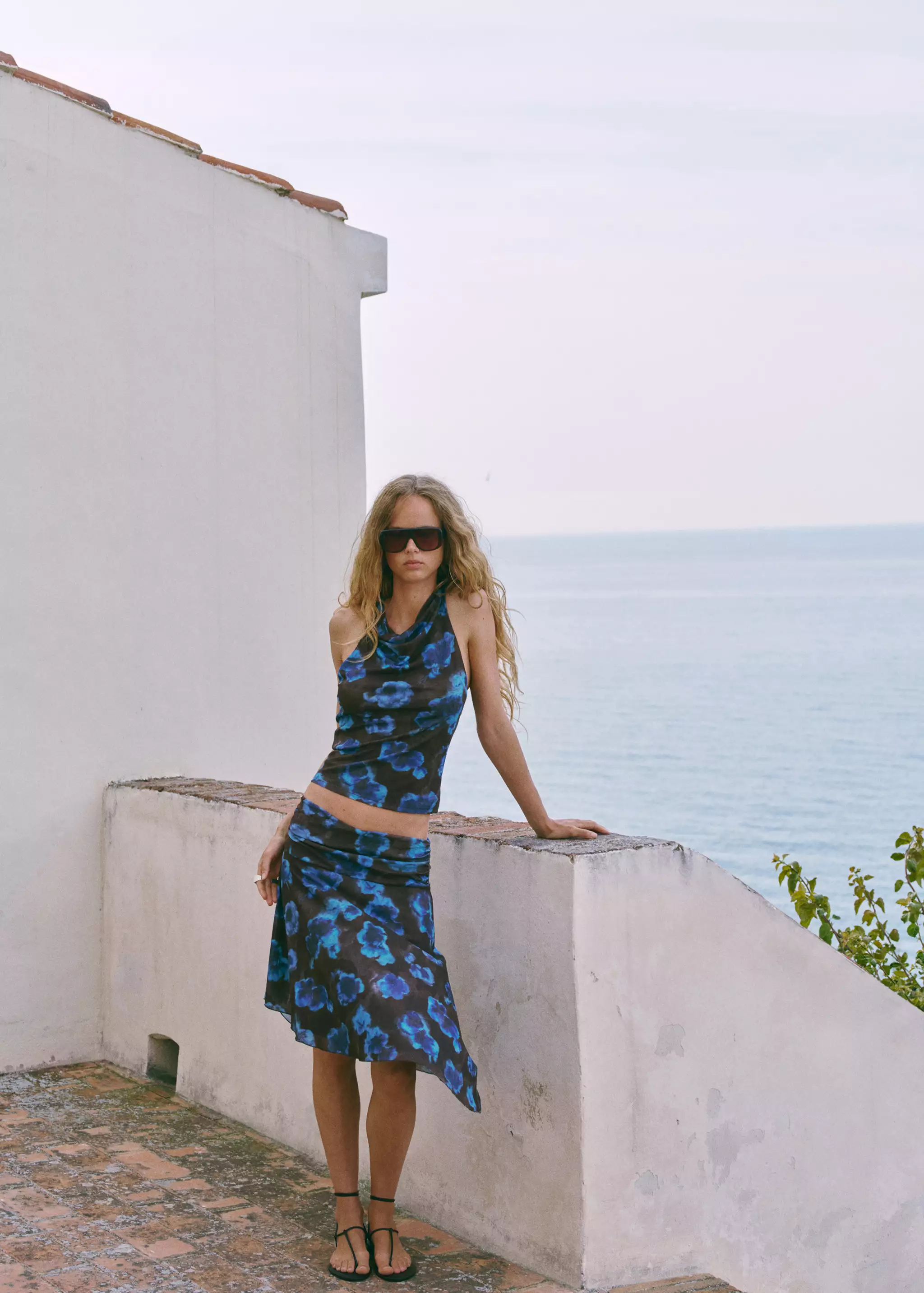 Asymmetrical Printed Skirt - Women | Mango Usa