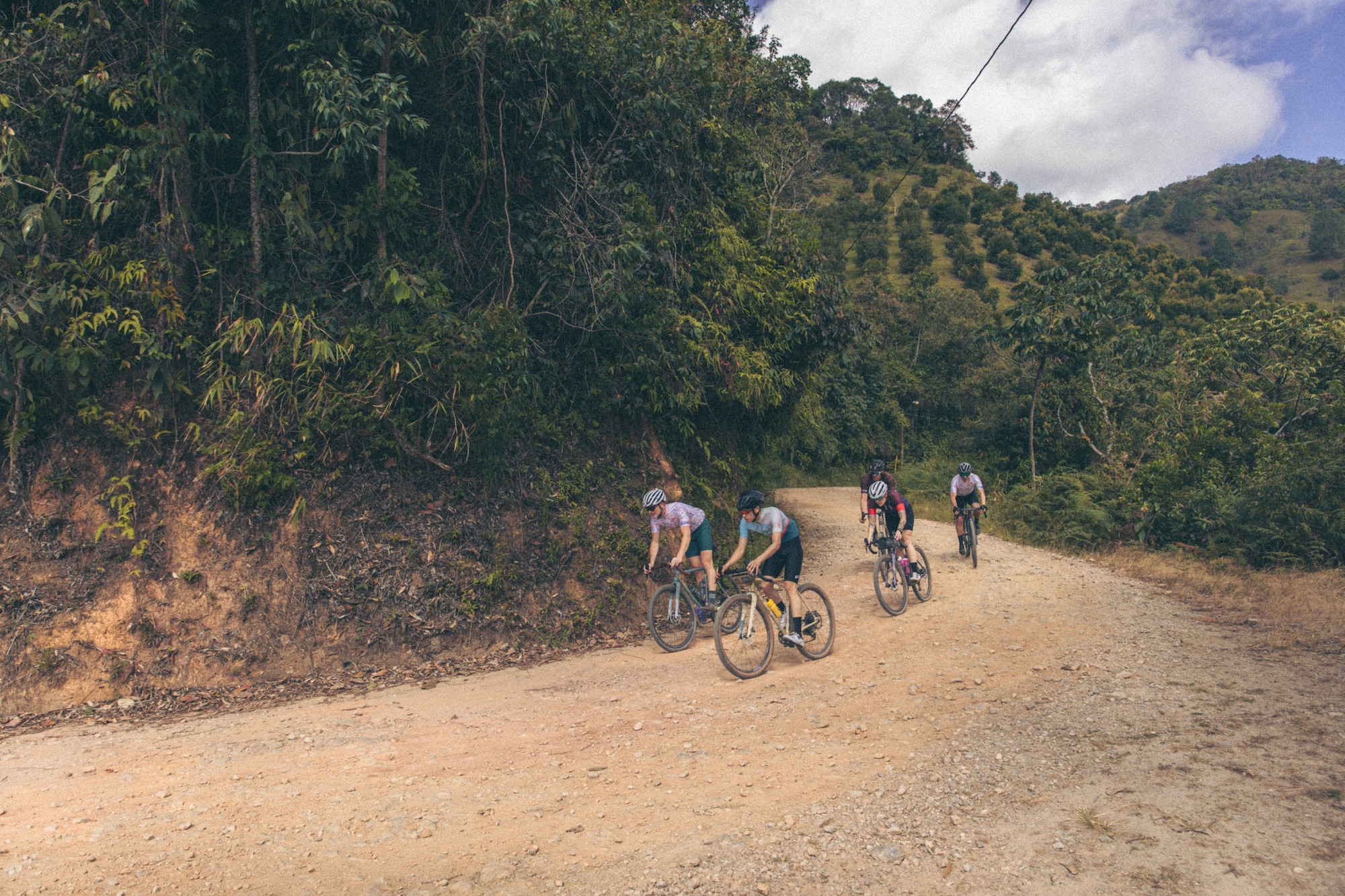 Scarab bikes in action on El Retiro gravel
