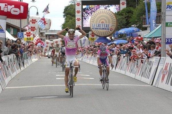 Tony Martin gives Columbia-Highroad it's seventh stage in the Tour de Suisse.
