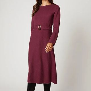 Wallis Belted Knitted Dress