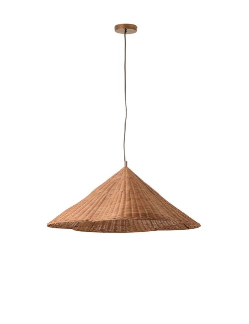 Bardi - 1 Light Oversized Scalloped Rattan Pendant