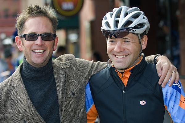 Jonathan Vaughters with Friedman.