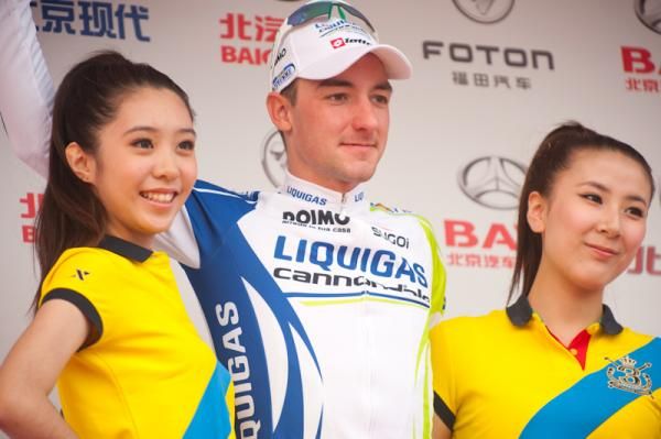 Stage winner Elia Viviani (Liquigas-Cannondale).