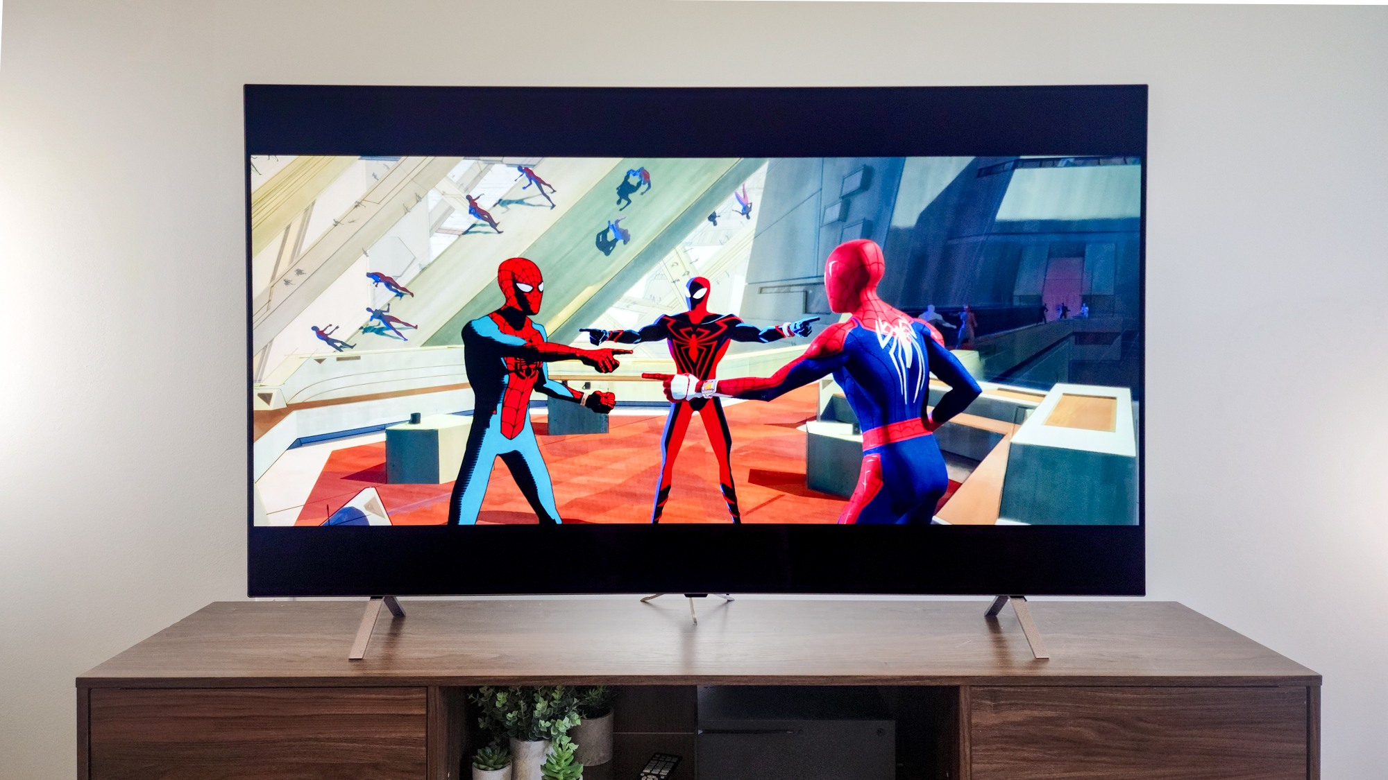 LG B5 OLED TV on a side table