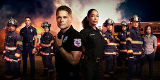 Rob Lowe and cast of 911: Lone Star Season 2