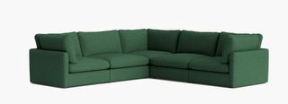 dark green sofa
