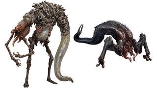 Alone in the Dark; skeletal creature designs from a video game