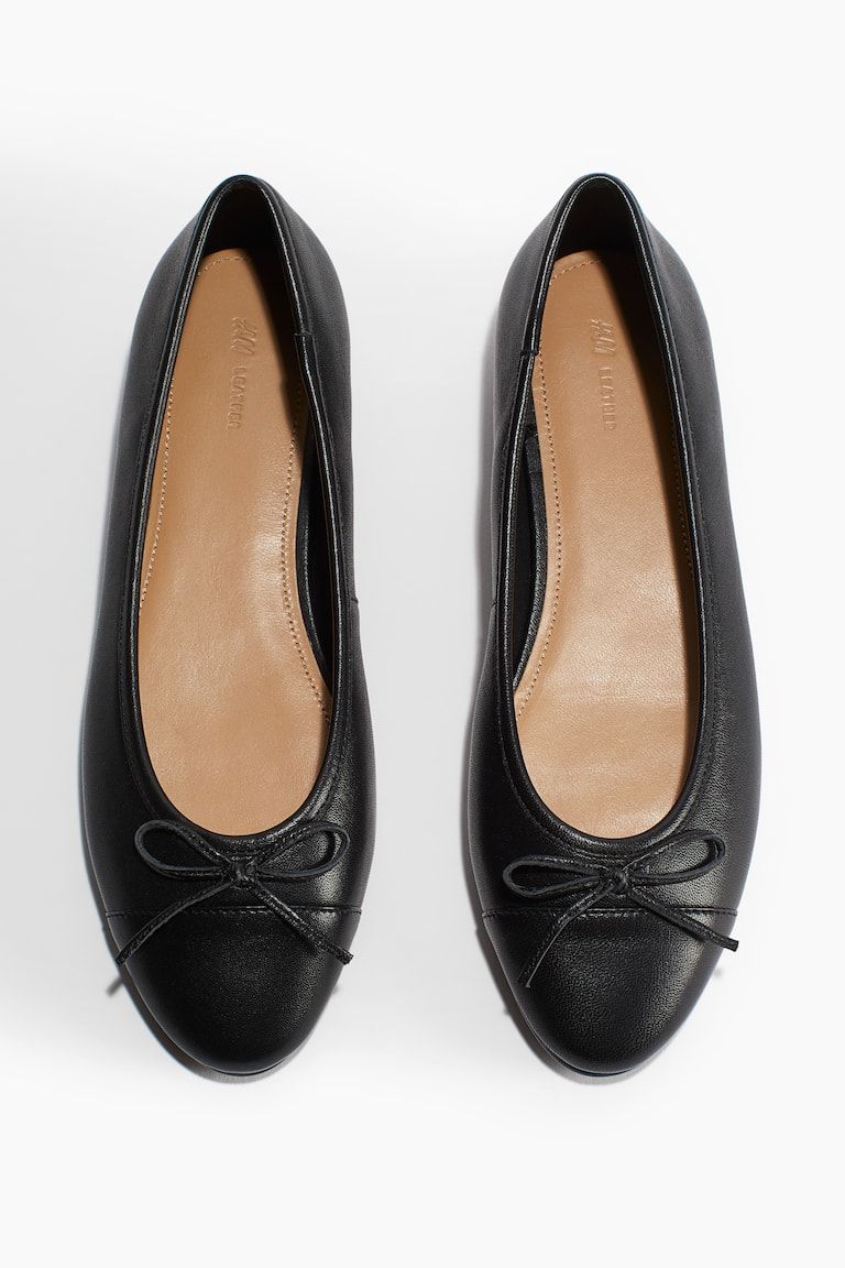 Leather Ballet Flats