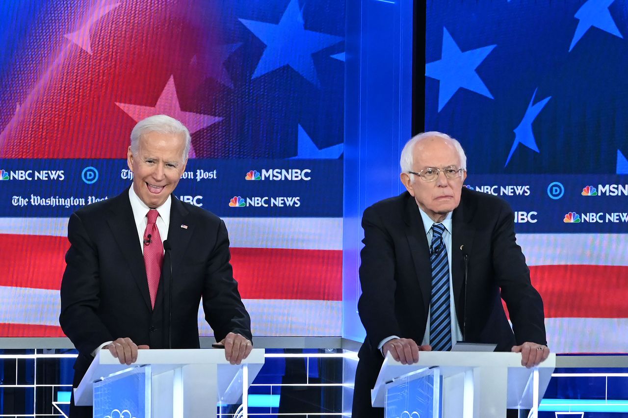 Biden and Sanders