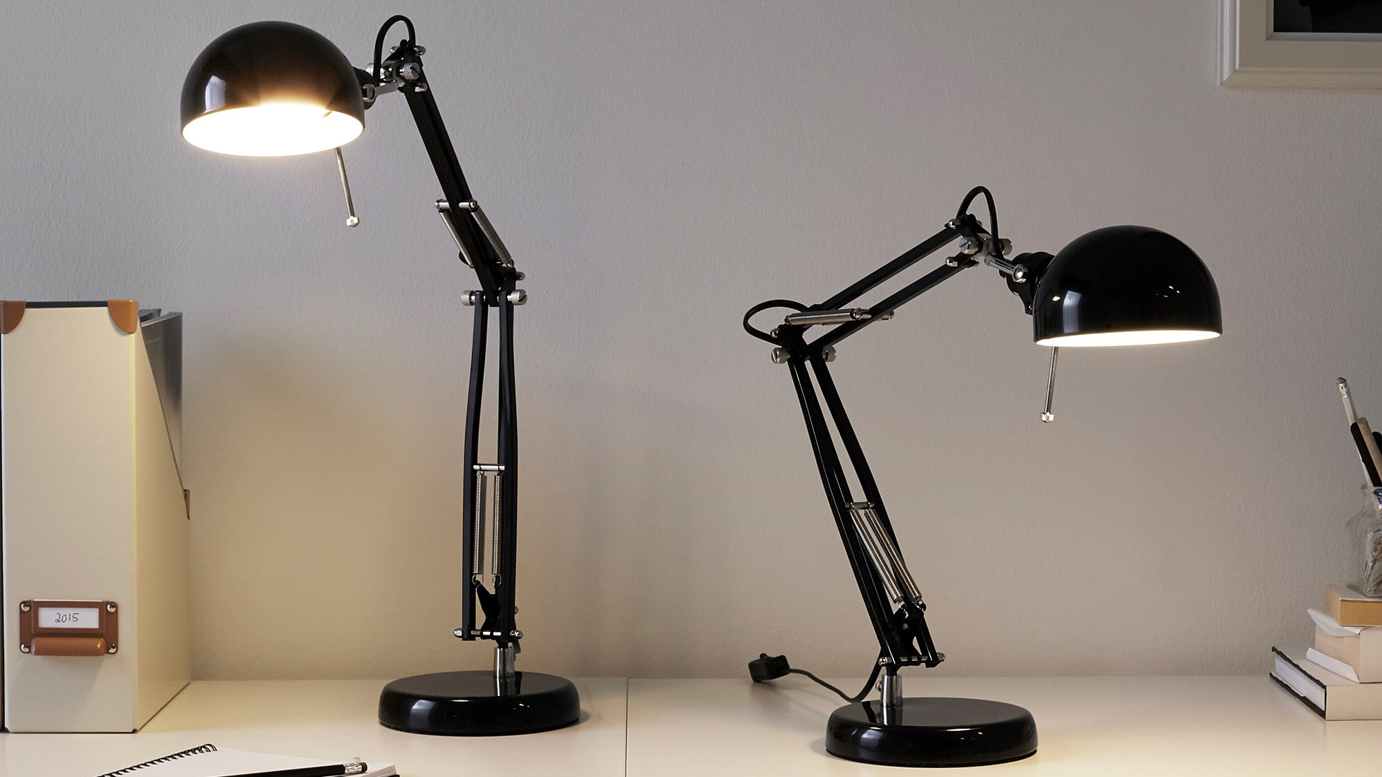 Desk Lamp Fully Adjustable Office Desk Black Reading Night Light Bright Bulb New 
