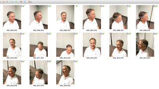 15 different shots of one man in a white shirt