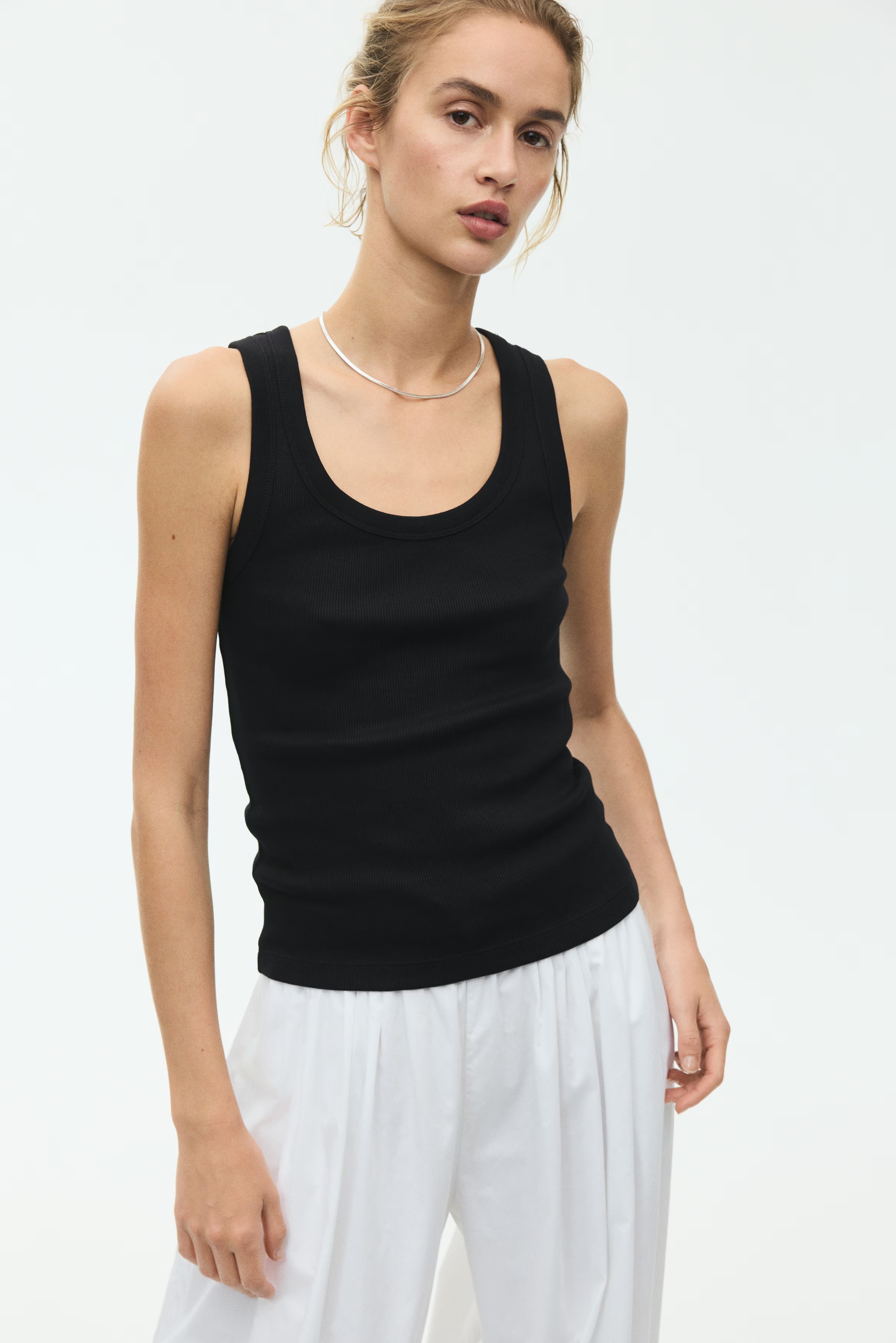 H&amp;M, Ribbed Vest Top