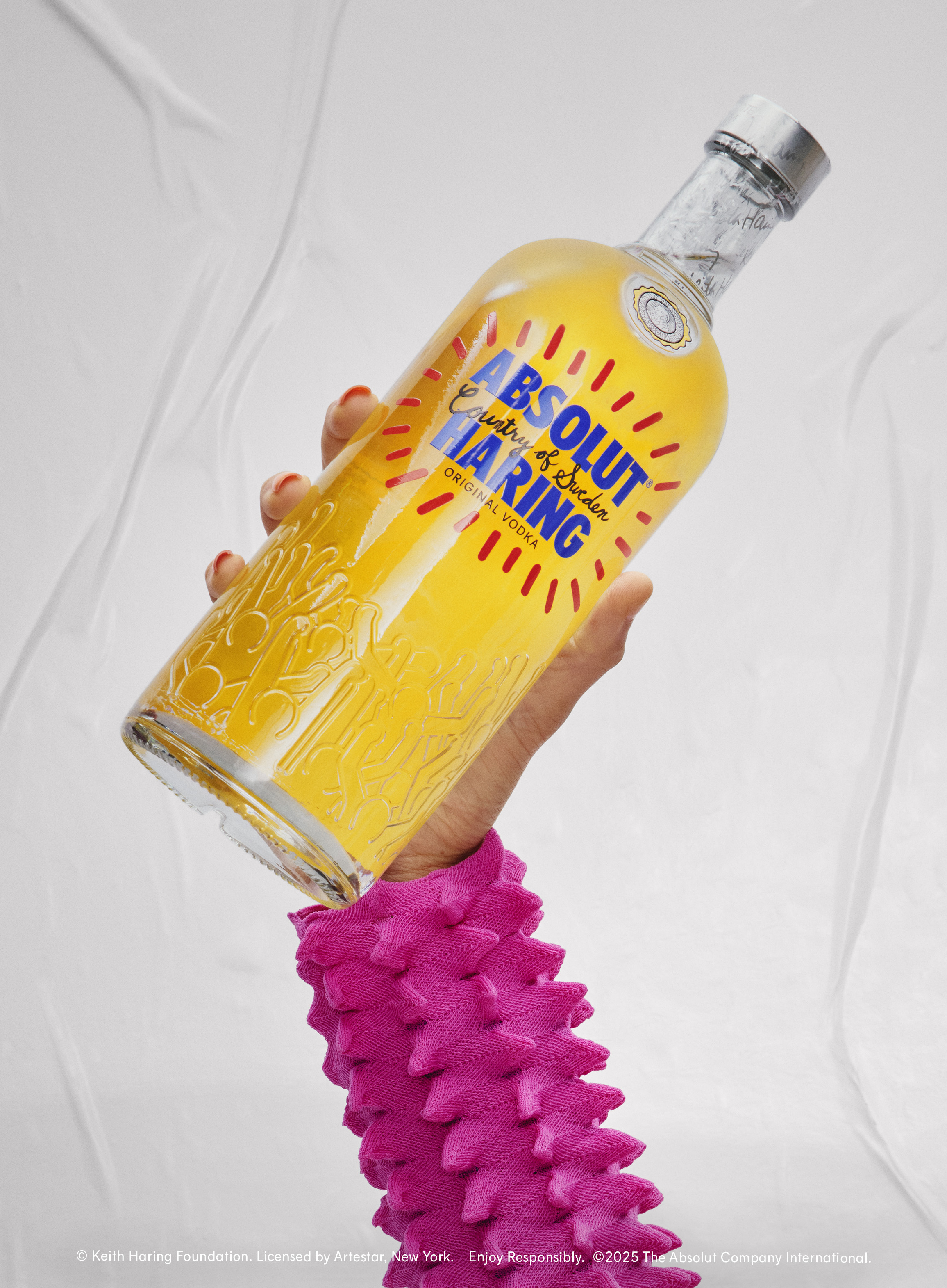Absolut Haring limited edition vodka bottle