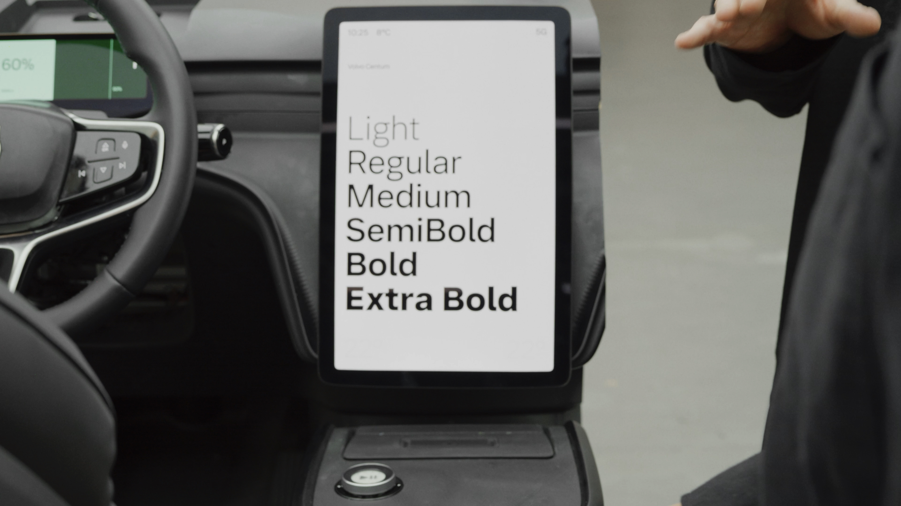 Dalton Maag's team developing the Volvo Centum typeface