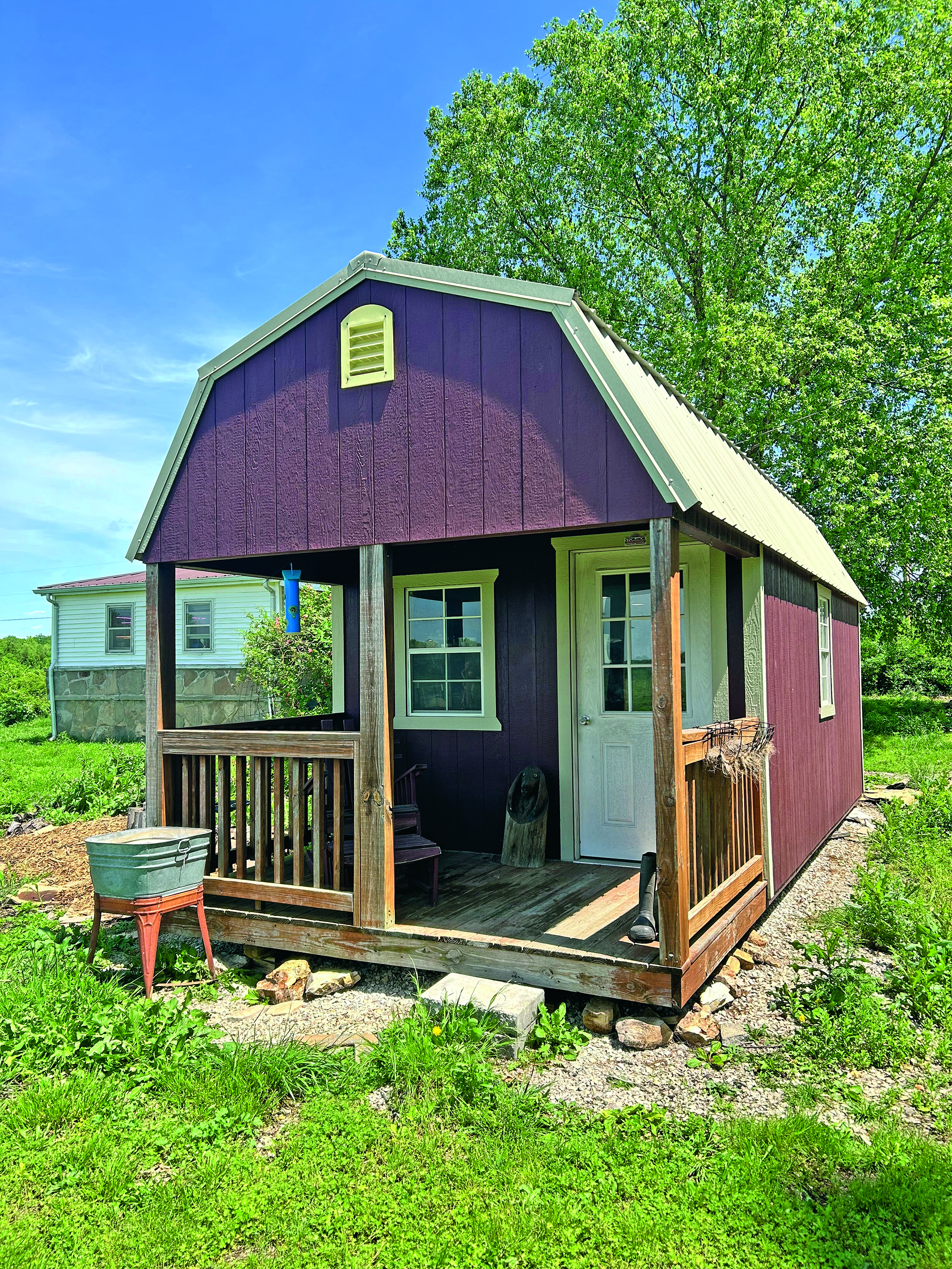 An artist studio in a shed