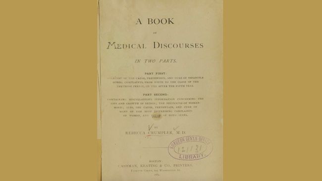 A text from "A Book of Medical Discourses" by Rebecca Crumpler