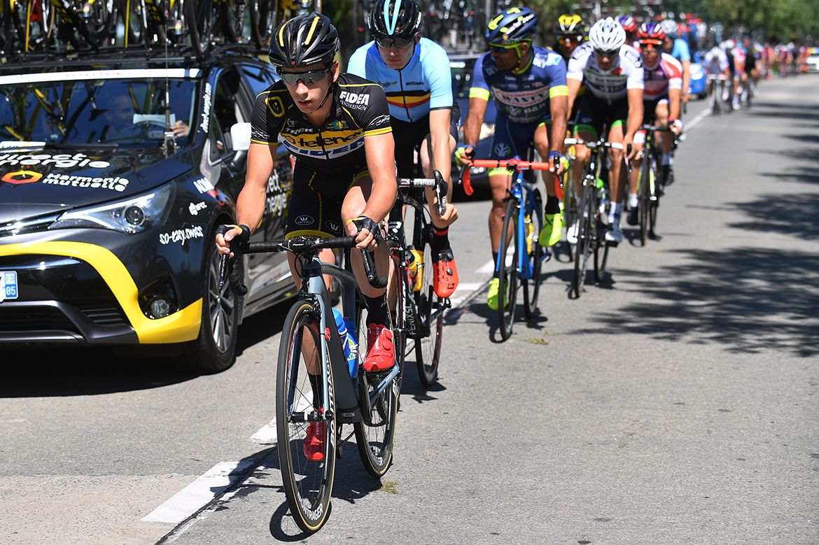 Lars van der Haar (Telenet Fidea) in the breakaway